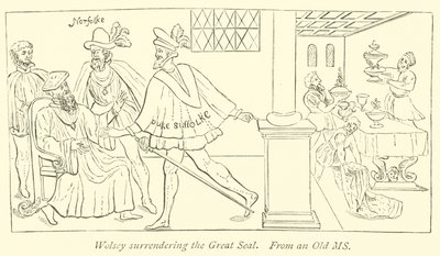 Wolsey consegna il Gran Sigillo da English School