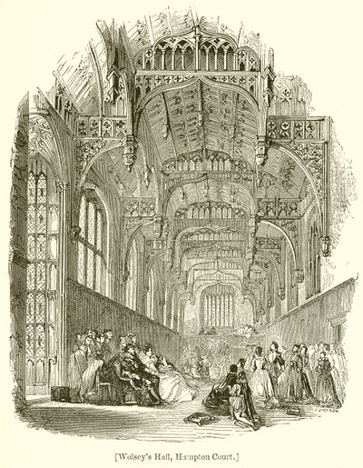Sala di Wolsey, Hampton Court da English School