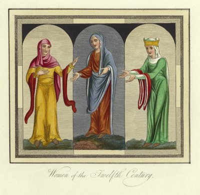 Donne del XII secolo da English School
