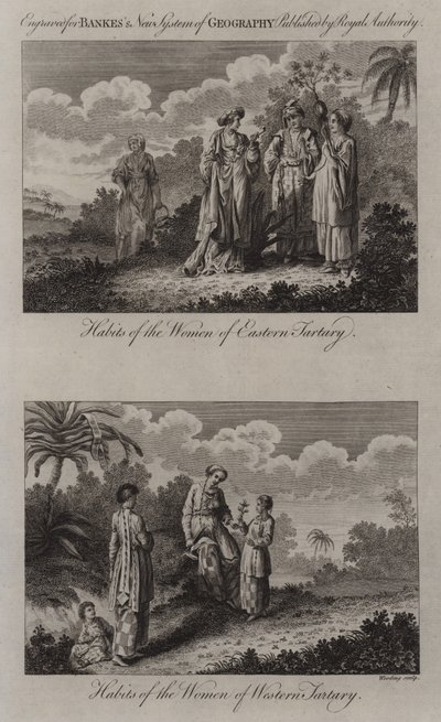 Costumi femminili della Tartaria da English School