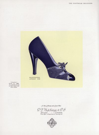 Pubblicità di scarpe da donna, anni 
