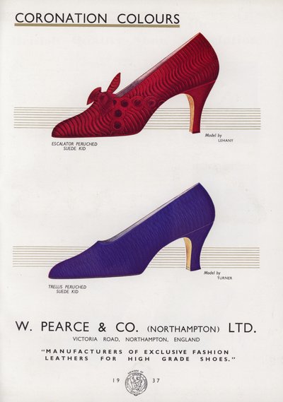 Pubblicità di scarpe da donna, anni 