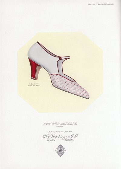 Pubblicità di scarpe da donna, anni 