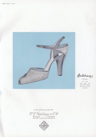 Pubblicità di scarpe da donna, anni 