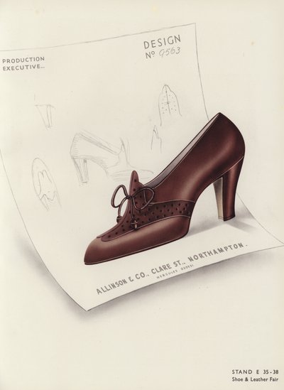 Pubblicità di scarpe da donna, anni 