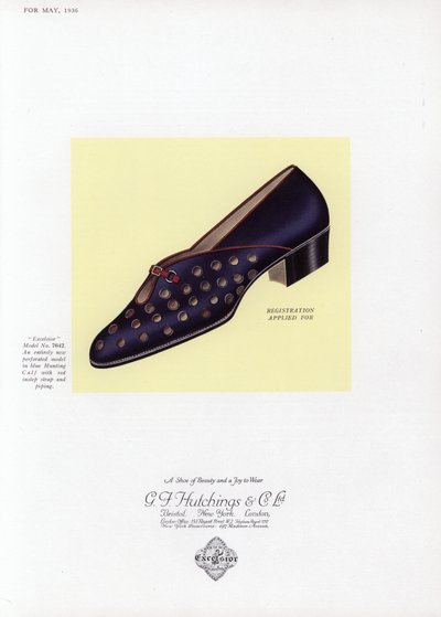 Pubblicità di scarpe da donna, anni 
