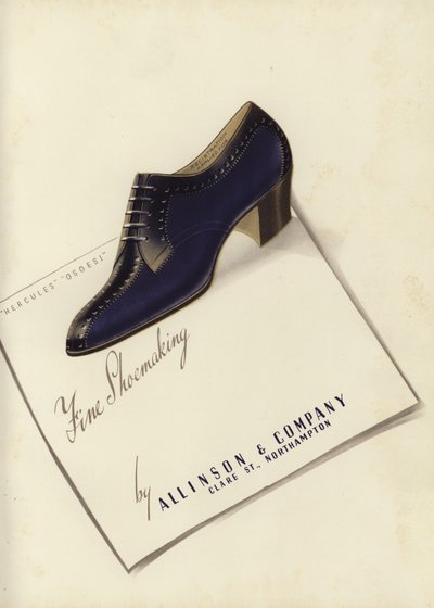 Pubblicità di scarpe da donna, anni 