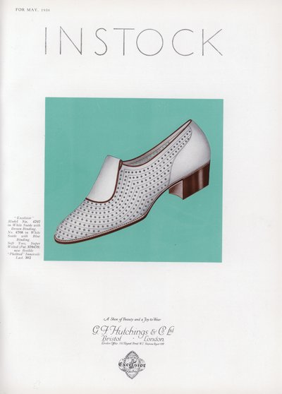 Pubblicità di scarpe da donna, anni 