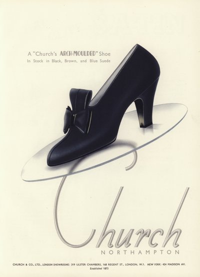 Pubblicità di scarpe da donna, anni 