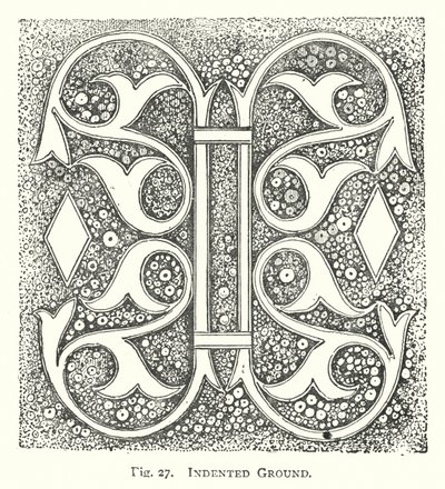 Intaglio del legno: Fondo indentato (incisione) da English School