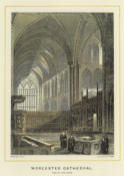 Cattedrale di Worcester, vista del coro da English School