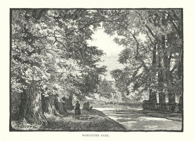 Parco di Worcester (incisione) da English School