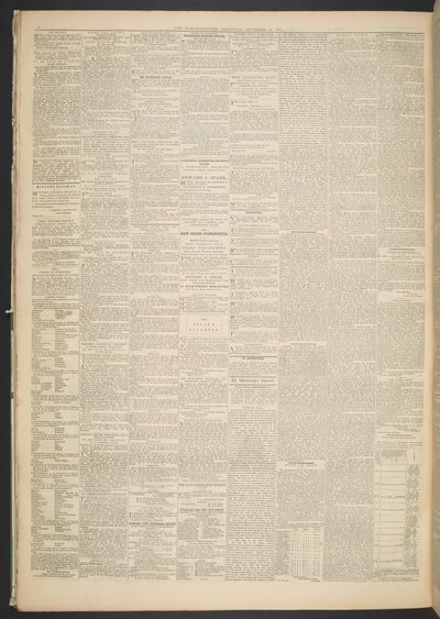 Worcestershire Chronicle, 27 settembre 1871 da English School