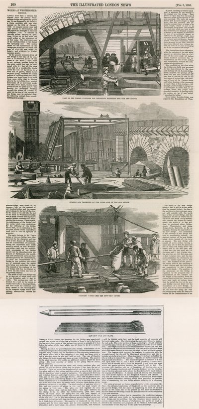 Lavori, ponte di Westminster da English School