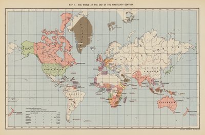 Il mondo alla fine del diciannovesimo secolo da English School