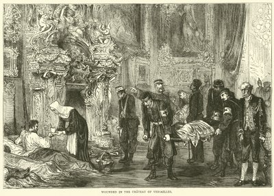 Feriti nel Castello di Versailles, gennaio 1871 da English School