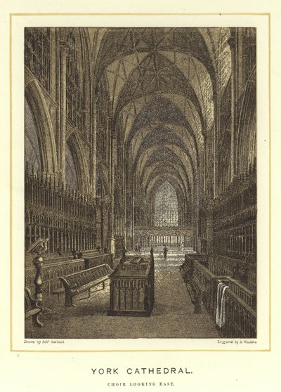 Cattedrale di York, coro guardando a est da English School