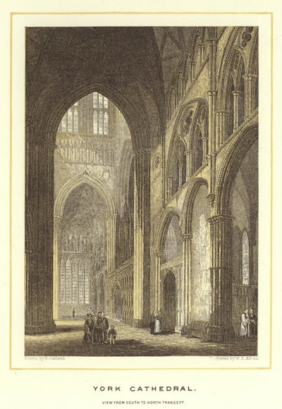 Cattedrale di York, vista dal transetto sud al nord da English School