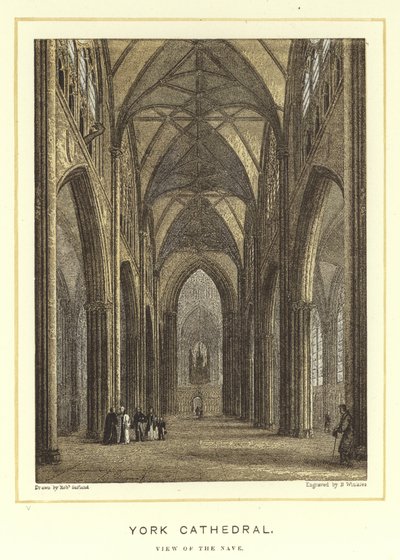 Cattedrale di York, vista della navata da English School