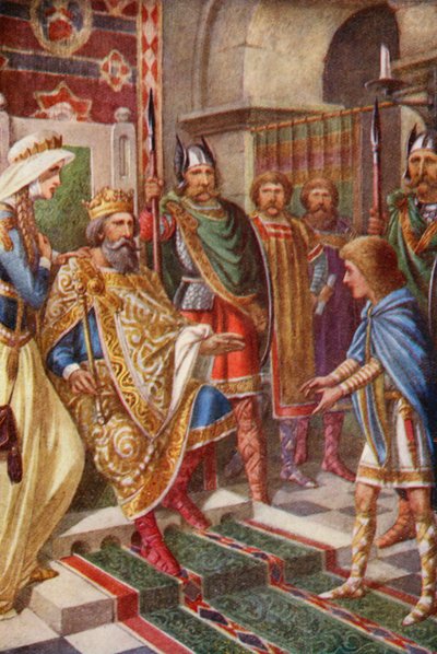Il giovane Edwin e il re degli Angli Orientali da English School