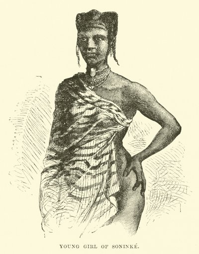 Giovane ragazza di Soninke da English School