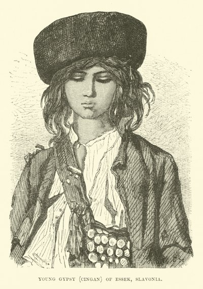 Giovane zingaro, Cingan di Essek, Slavonia da English School