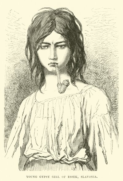 Giovane zingara di Essek, Slavonia da English School