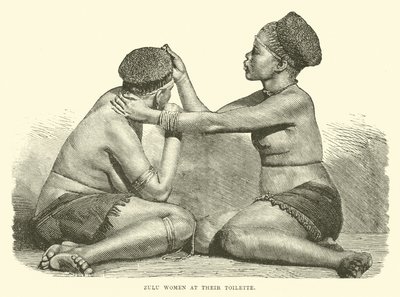 Donne Zulu alla loro toilette da English School
