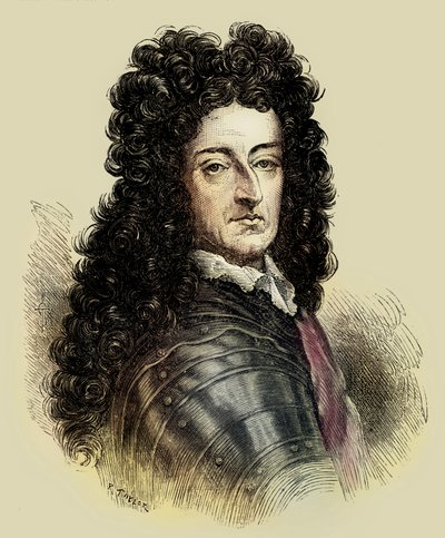Ritratto di Re Guglielmo III (incisione) da English School
