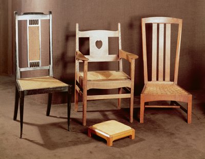 Sedie Arts and Crafts, c.1896-1925 da English School English School