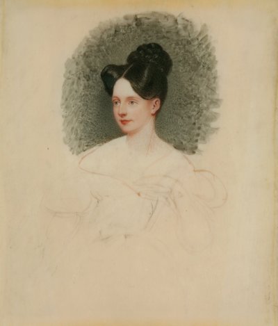 Ritratto incompiuto di Marianne Cregoe Colmare (poi Mrs Baurton Bennett) c.1833-34 da English School English School