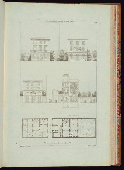 Stampa rilegata (Francia) da Engraved by Charles Nicolas Ransonnette