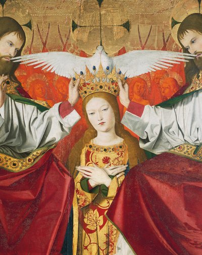 Santissima Trinità incorona la Vergine (dettaglio) da Enguerrand Quarton