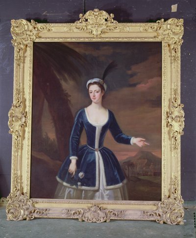 Ritratto di Mary Slingsby in un paesaggio orientale da Enoch Seeman