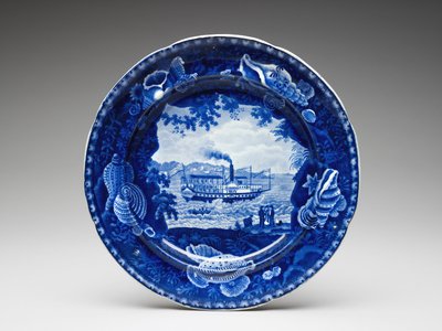 Piatto, c. 1825-1846 da Enoch Wood and Sons