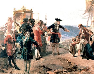 Il Duca Vittorio Amedeo II di Savoia a Carmagnola (dettaglio) da Enrico Gamba