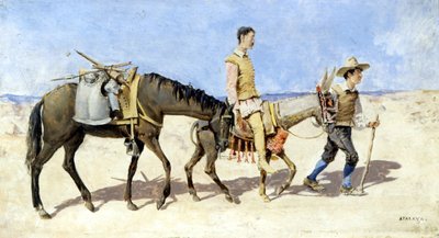Don Chisciotte e Sancho Panza da Enrique Atalaya