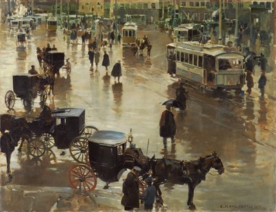 La Puerta del Sol, Madrid da Enrique Martinez Cubells y Ruiz