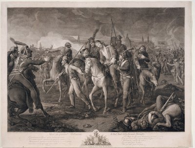 Morte del generale Aleksey Melissino il 26 agosto 1813 da Ephraim Gottlieb Krüger