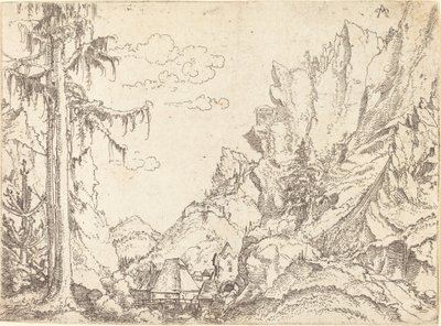 Paesaggio montano da Erhard Altdorfer