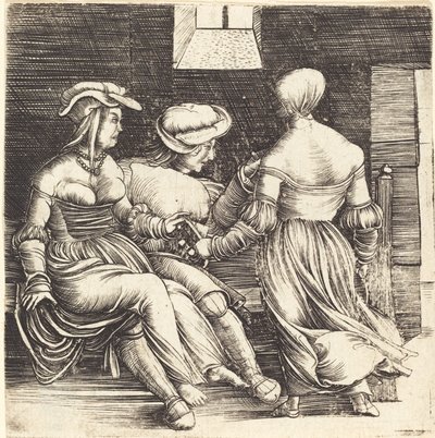 Giovane uomo e fanciulle da Erhard Altdorfer