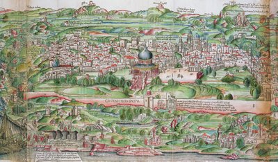 Mappa della Città di Gerusalemme, da 