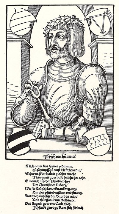 Ritratto di Ulrich von Hutten 1488-1523 da Erhard Schon