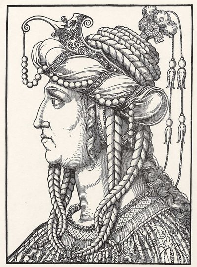 Ritratto della moglie di Solimano il Magnifico da Erhard Schon