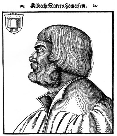 Ritratto di profilo di Albrecht Durer, 1527, 1936 da Erhard Schon