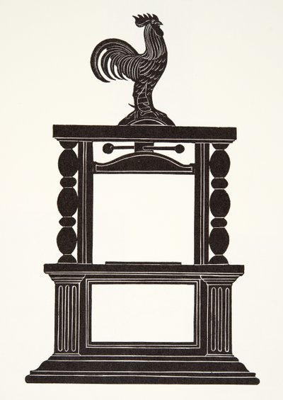 Gallo e la stampa da Eric Gill