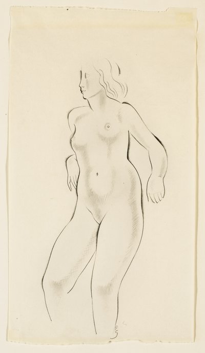 Studio di un nudo femminile da Eric Gill