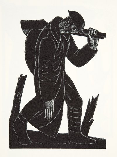 Westward Hoe!, dopo un disegno di David James da Eric Gill