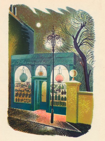 Farmacia di notte, 1938 da Eric Ravilious