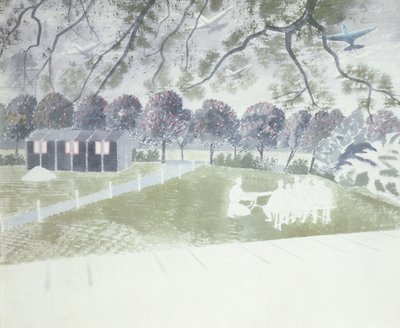 Dimostrazione di un Fucile da Eric Ravilious